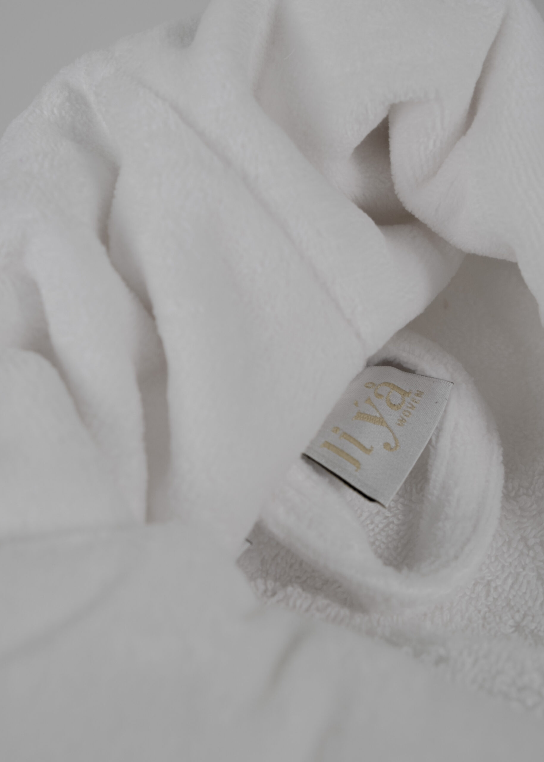 JIYA Woven Pure Bademantel, Large (Fits-All), Opal – Bild 3